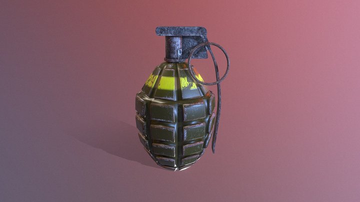 Frag Grenade 3D Model