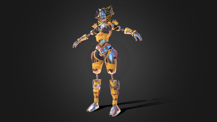 C130.PATRA- A Dystopian Egyptian Robot 3D Model