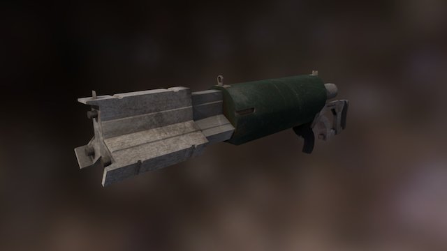Dead Space Inspired Pulse Rifle 3D Model