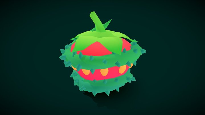 Thorned Strawberry 3D Model
