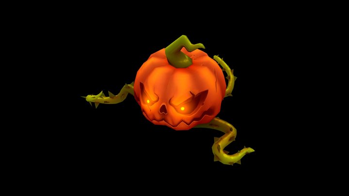 Jack-o-lantern game model 3D Model