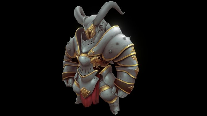 Chunky knight 3D Model