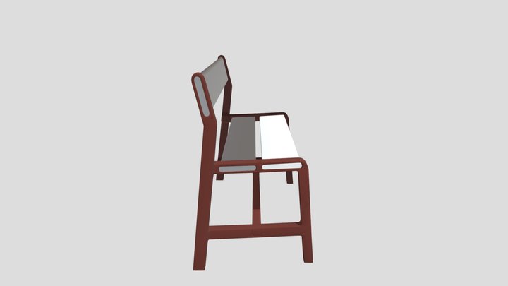 Лавочка IKEA2 3D Model