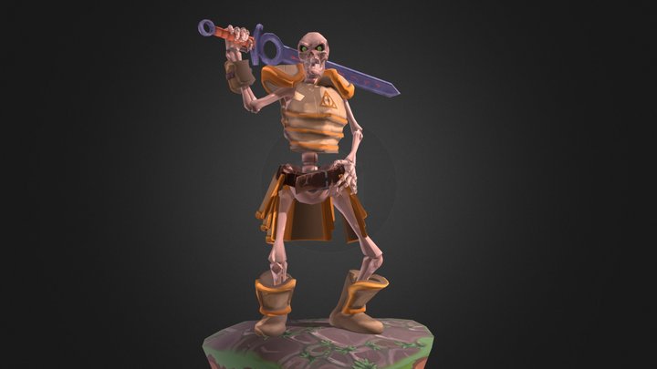 Skeleton warrior 3D Model