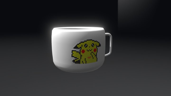 Pikachu Mug 3D Model