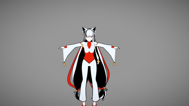 Anime girl 3D Model