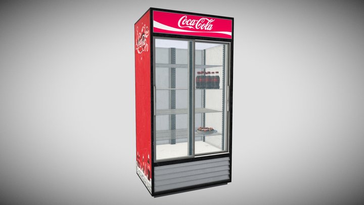 Coca Cola Refrigerator 3D Model