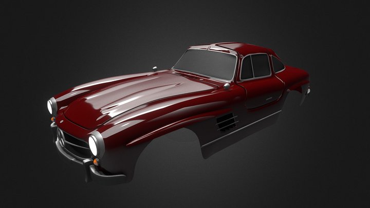 Mercedes Benz 300 SL – Free 3D Model STL