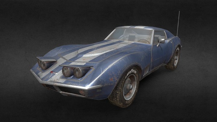 Corvette 1968 3D Model