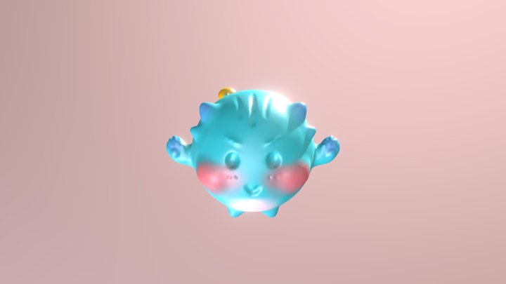 Cute Lil Alien 3D Model