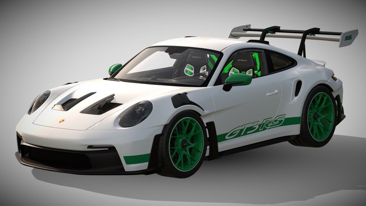 2023 Porsche 911 GT3 RS 2.7 Carrera Tribute 992 3D Model