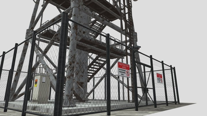 Repeater Radio Tower (updated) 3D Model