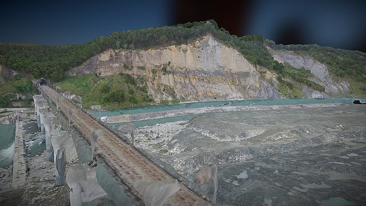 An Outcrop near Dajia River 3D Model