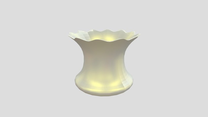 Ruffled Planter 3D Model