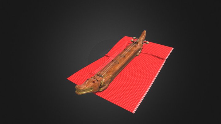 Crocodile Zither 3D Model