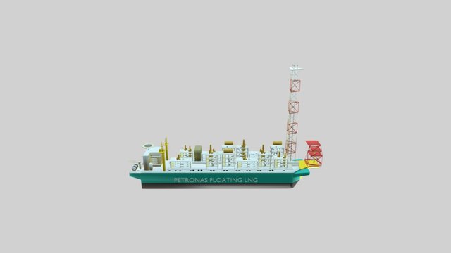 PFLNG 3D V6 3D Model