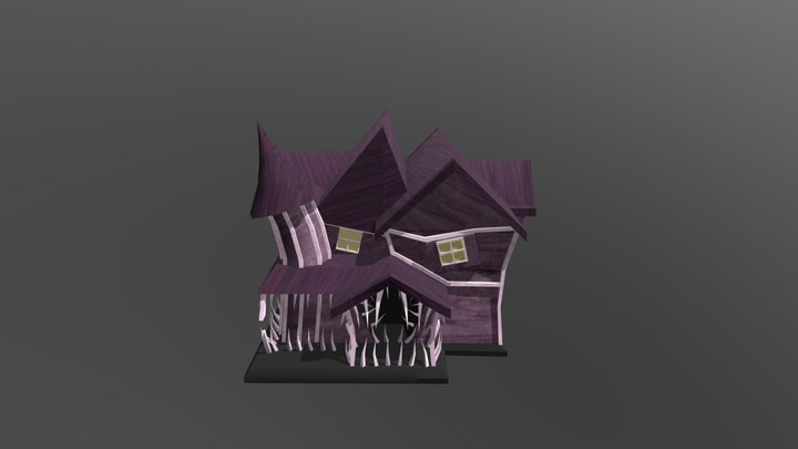 Spooky Monster Pink Palace 3D Model