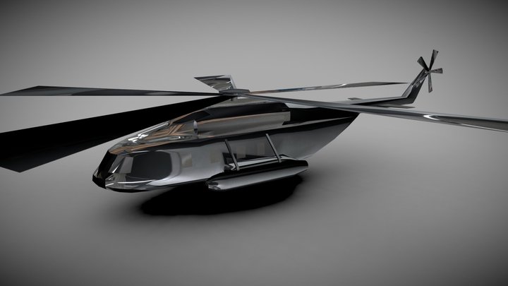 Transport Helicopter 3D Model