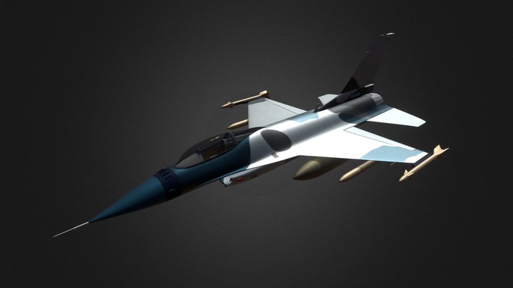 F16 Fighting Falcon 3D Model