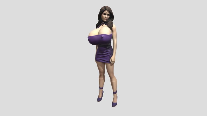 Violet Velvet Diva 3D Model