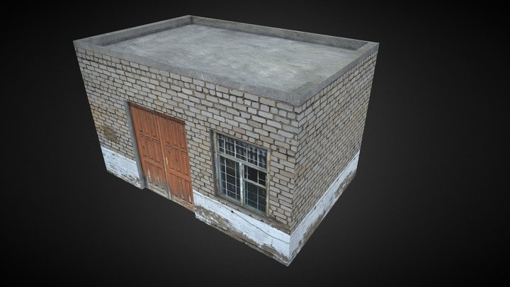 Low Poly house 3D Model
