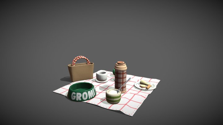 A Grand Day Out Picnic 3D Model