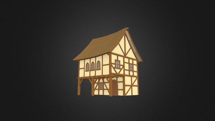 Medieval Town House 3D Model