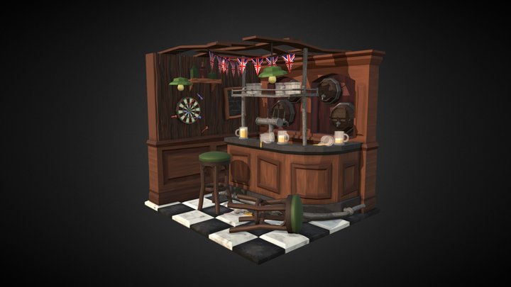 DAECrib_EnglishPub 3D Model