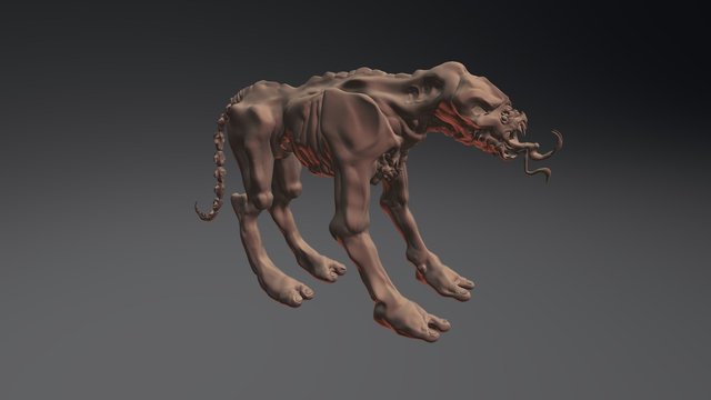 Nightmare Hound 3D Model