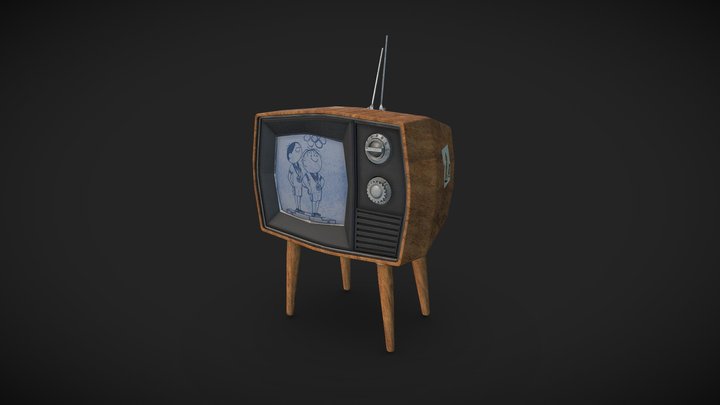 Retro TV 3D Model