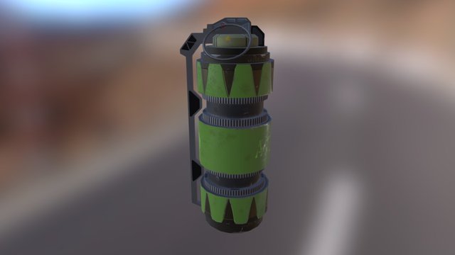 Acid Grenade 3D Model