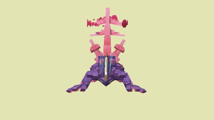 Toxtricity gigantamax Cobblemon 3D Model