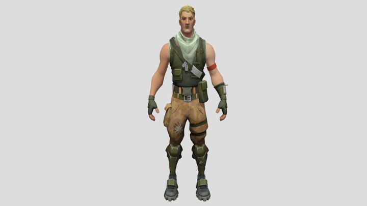 Jonesy (Fortnite Rigged) 3D Model