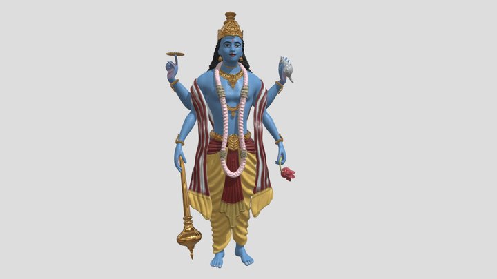 Vishnu Statue 3D Model