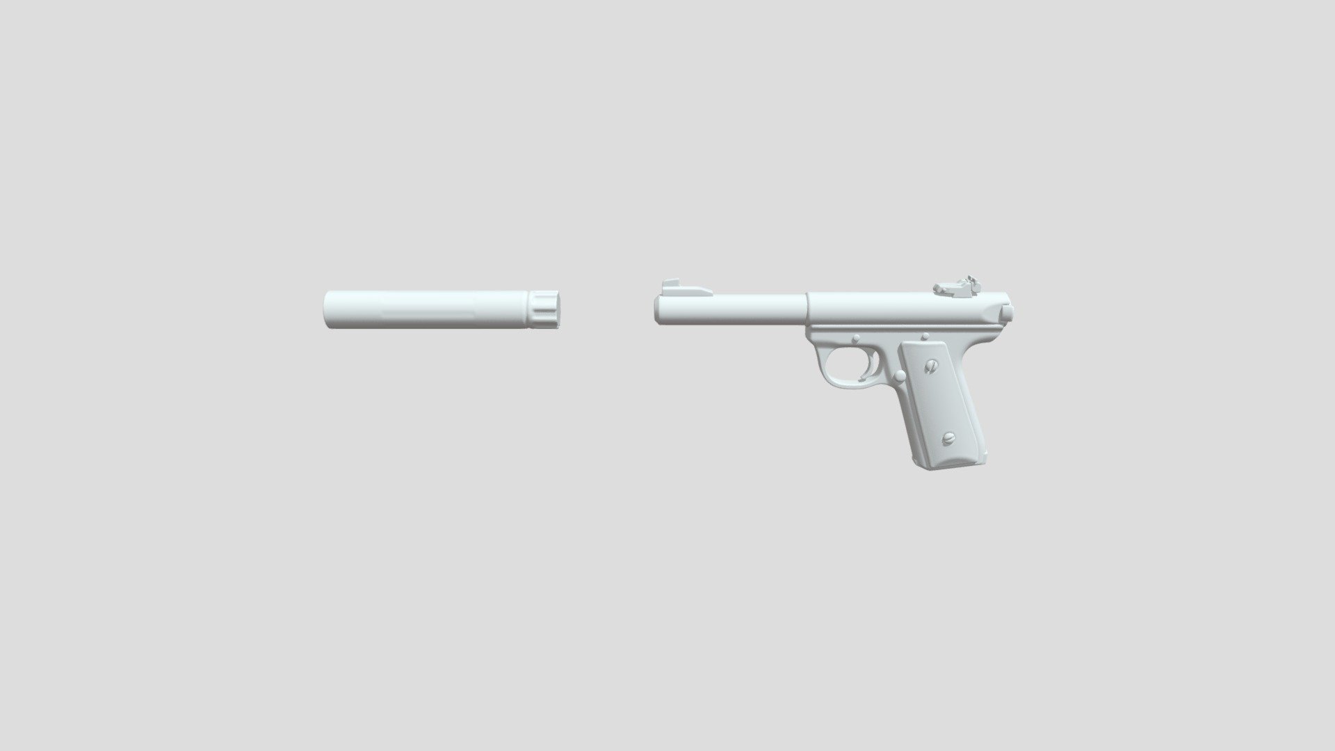 Ruger Mk3 High Poly