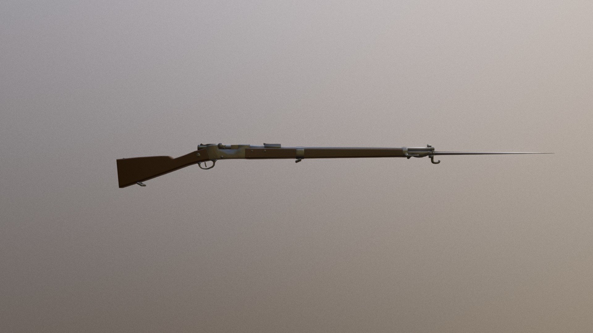 Lebel rifle with Rosalie