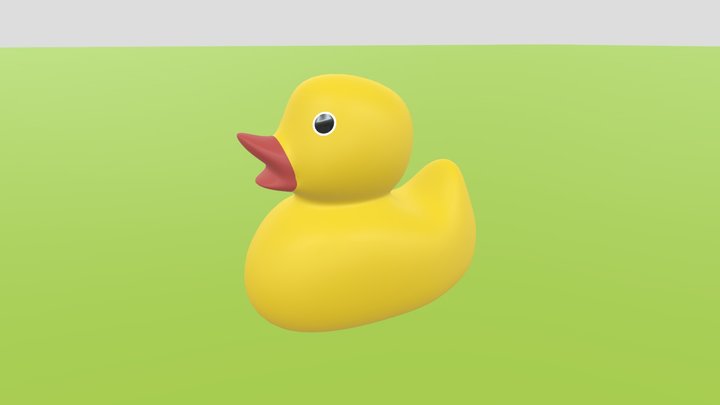 Yellow Rubber Duck 3D Model