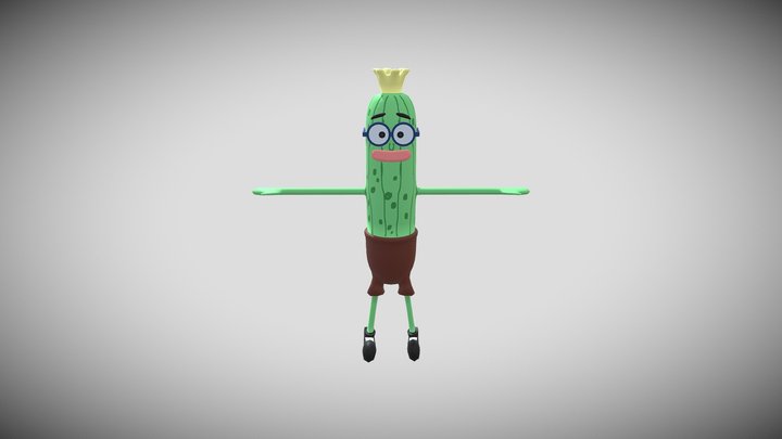 Kevin Cucumber 3D Model