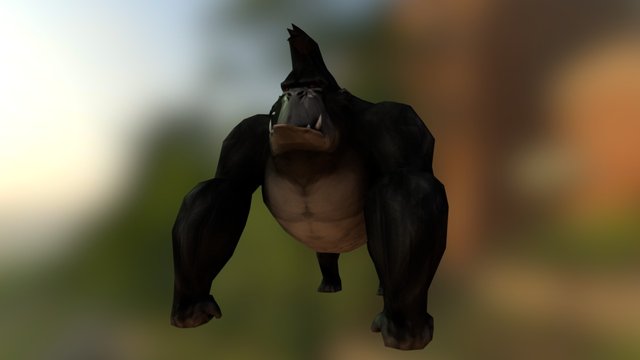 Great Gorilla 3D Model