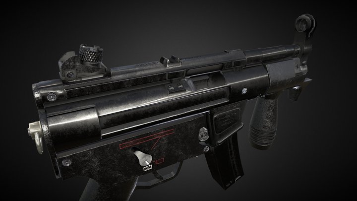 HK MP5K Schematic Build 3D Model