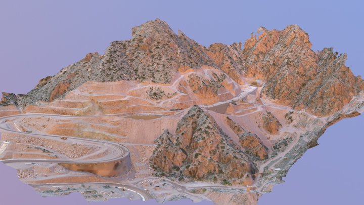 Topografia Cacheuta - Paramassi Andina SRL 3D Model