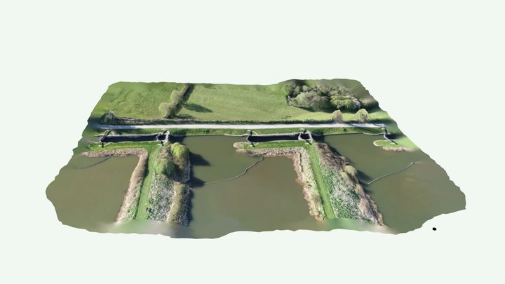 Caen Hill Lock 3D Model