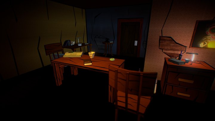Scene based on "The Wolf among us" 3D Model