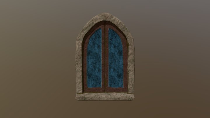 Cottage Window 3D Model