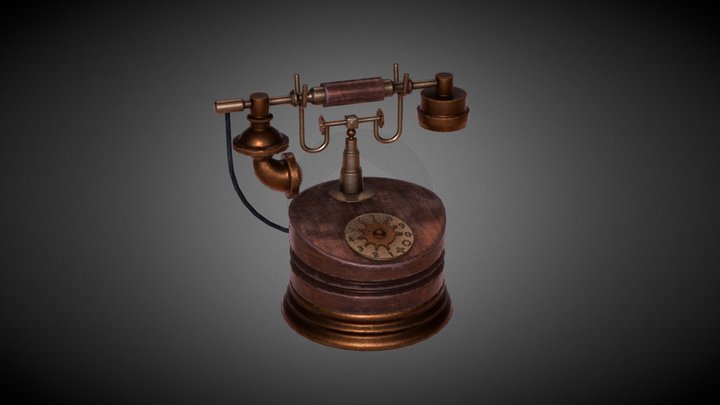 Antique Phone 3D Model