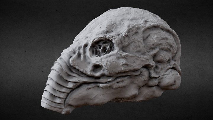 3DPRNTBL PROMETHEUS ENGINEER HELMET NOT OPENABLE 3D Model