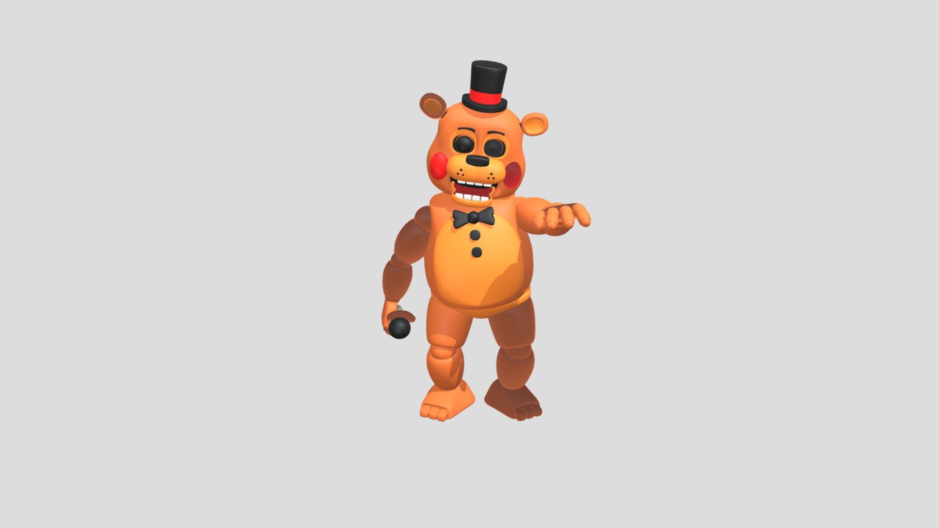 old freddy fnaf 2 3D model 3D printable