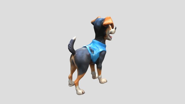 Student_dog_character_draft 3D Model