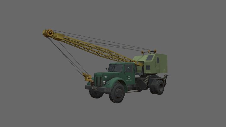 K-51 mobile crane – Free 3D Model STL