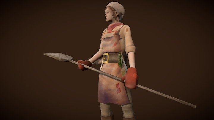 Baker Character 3D Model